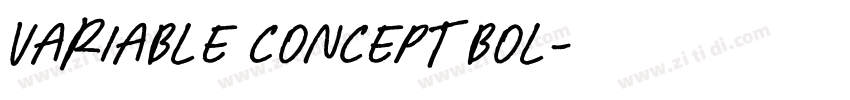 Variable Concept Bol字体转换